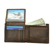 Load image into Gallery viewer, Vintage Wallet with Coin Compartment